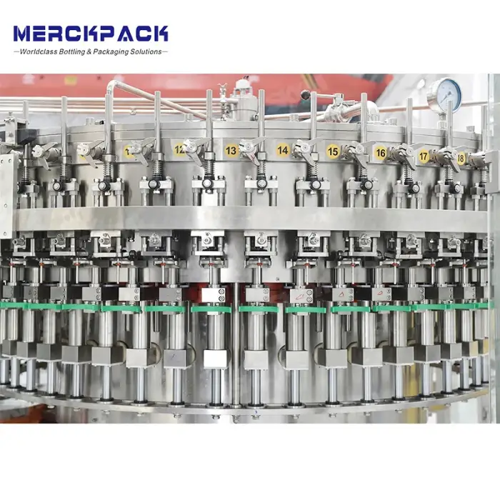 Full Automatic Glass Bottle Carbonated Drink Beer Soda Water Production Line