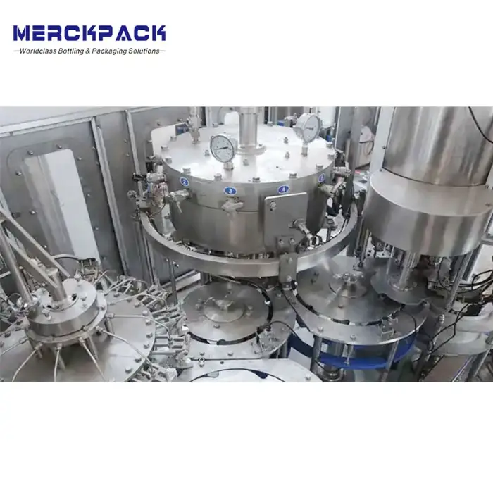 Full Automatic Glass Bottle Carbonated Drink Beer Soda Water Production Line