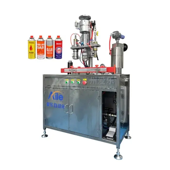 Manual Cooking Spray Aerosol Butane Gas Refilling Machine