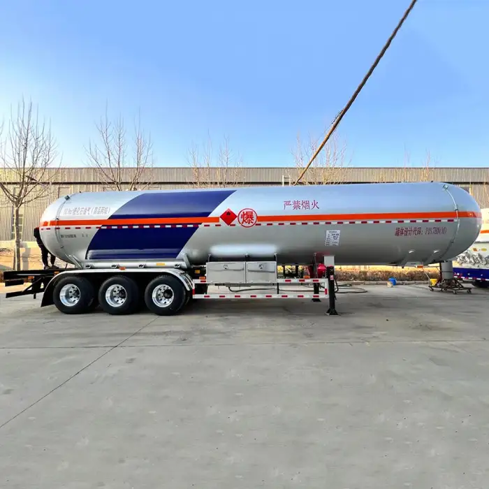 ZW Group tri-axle 45000 50000 Li stainless steel LPG Butane Transport semi-trailer