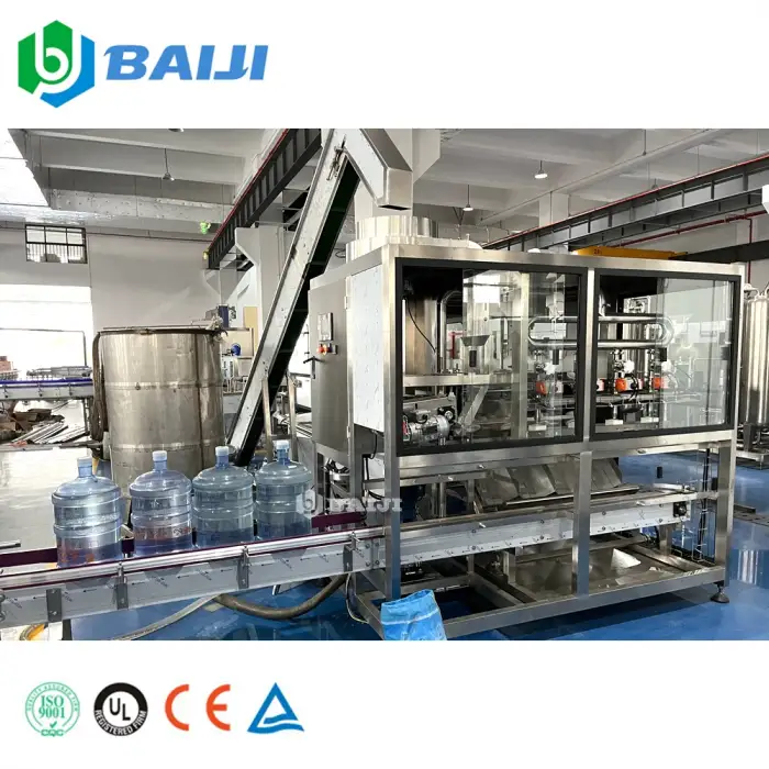 Automatic 18.9L barrel 5 gallon bottle washing filling capping equipment machine production line