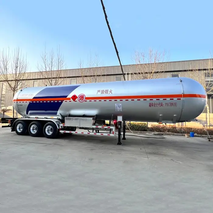 ZW Group tri-axle 45000 50000 Li stainless steel LPG Butane Transport semi-trailer