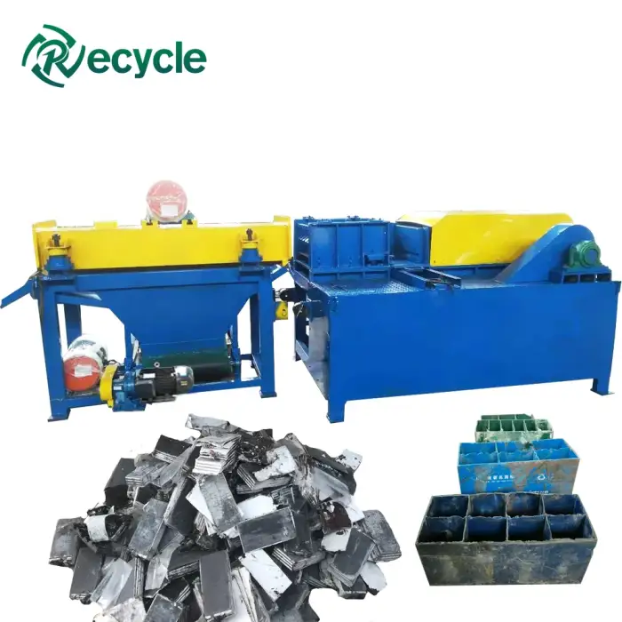 Fully Automatic Car Used Lead Acid Battery Recycling Machine Lead Particles Production Line