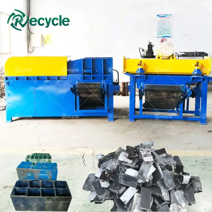 Fully Automatic Car Used Lead Acid Battery Recycling Machine Lead Particles Production Line