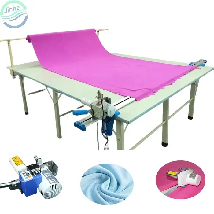 Roller Blinds Curtain Fabric End Table Cutting Machine – Electric Round Knife Textile Cloth End Edge Cutter