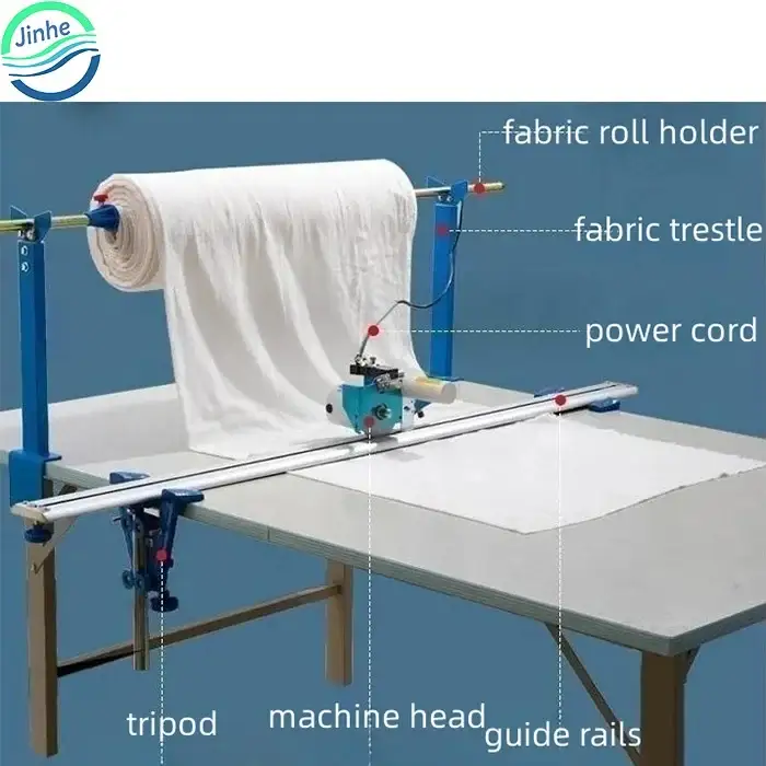 Roller Blinds Curtain Fabric End Table Cutting Machine – Electric Round Knife Textile Cloth End Edge Cutter