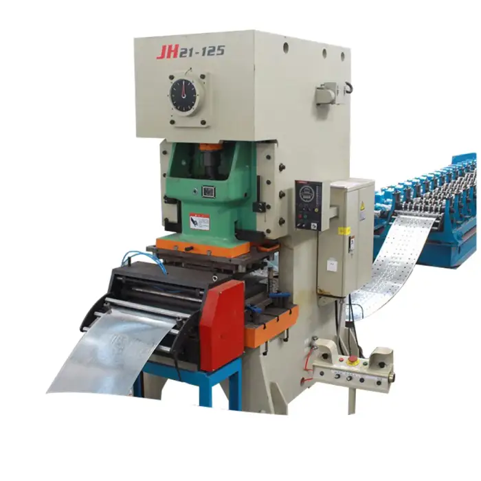 Cable tray roll forming machine with punching part