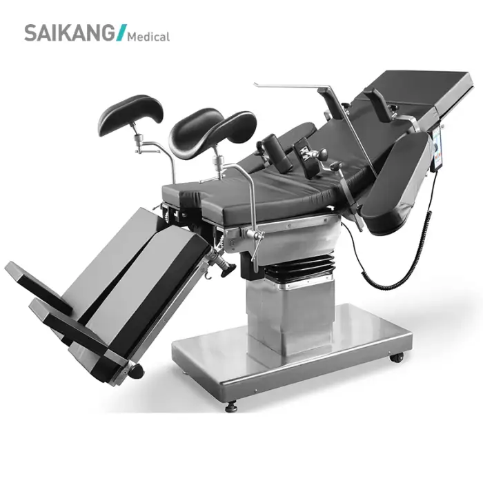 A100-4A SAIKANG Stainless Steel Movable Adjustable Electric Surgical Medical Operating Table