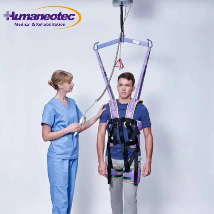 Home Care and Hospital Equipment Gait Trainer Ceiling Patient Lifting Transfer Crane System