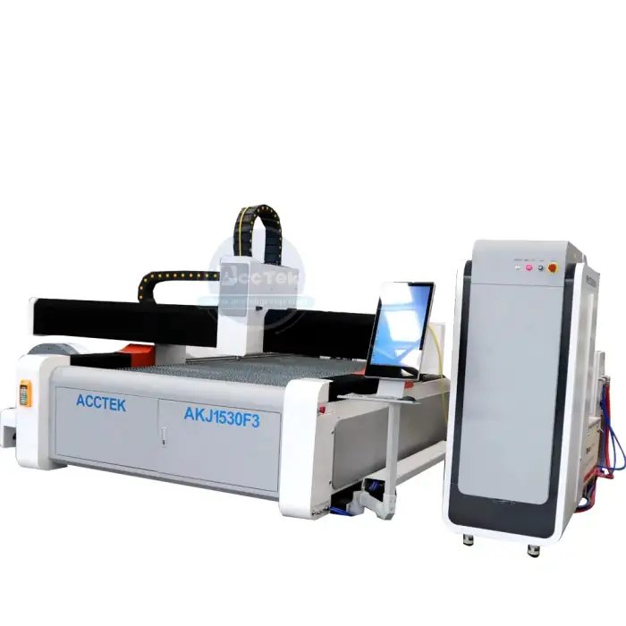 China AccTek Most Hot Selling Model 1530 3kw IPG Fiber laser cutter for 12mm Aluminum