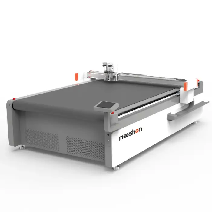 Digital sample cnc vibrating knife cutting machine for PVC coated fabric rubber foam Acoustic Panels cutter