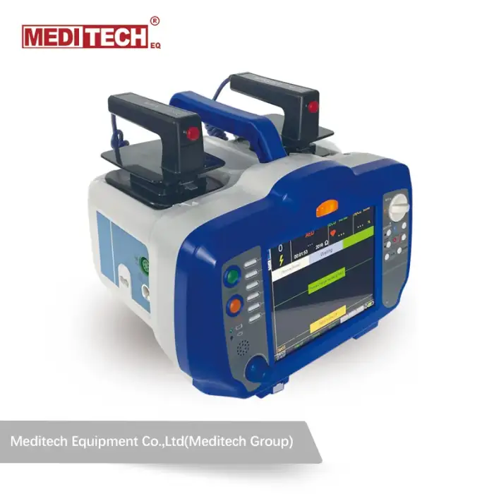 Meditech Defixpress professional defibrillator monitor with AED ECG SPO2 ETCO2 parameter for hospital equipment