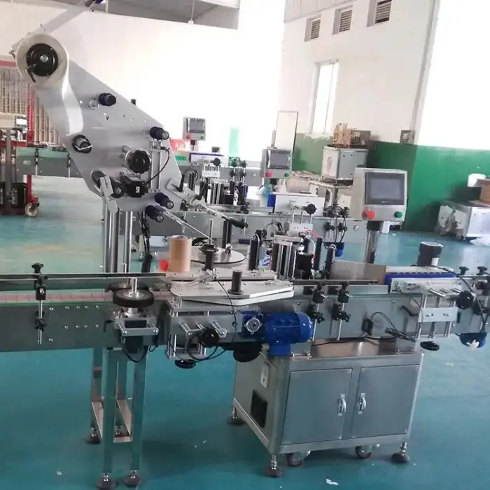 automatic top and double sides labeling machine for box, bottle, tray