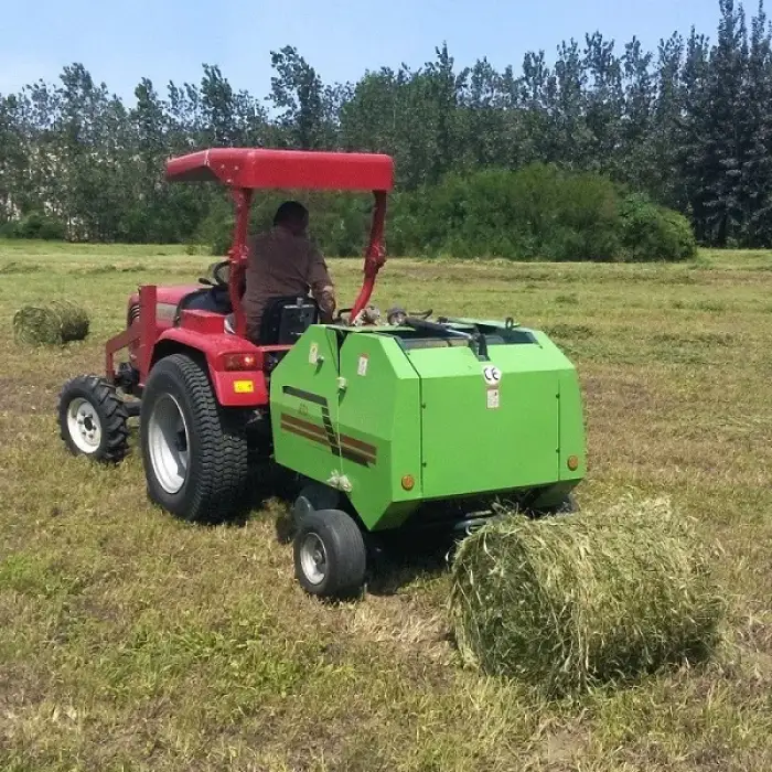 2024 Agriculture Machinery Customized Mini Round Baler Hay Straw Round Net Baler MRB0850 Round Baler