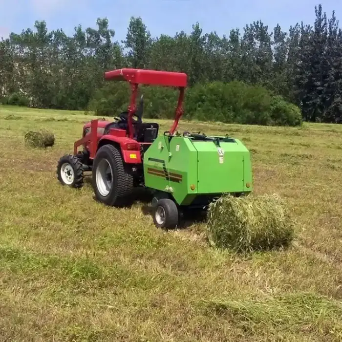 2024 Agriculture Machinery Customized Mini Round Baler Hay Straw Round Net Baler MRB0850 Round Baler