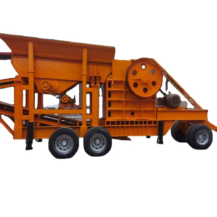 200tph Capacity Mining Quarry Granite Basalt Limestone Gravel Crushing Machine , Primary Concrete Rock Mobile Stone Crusher