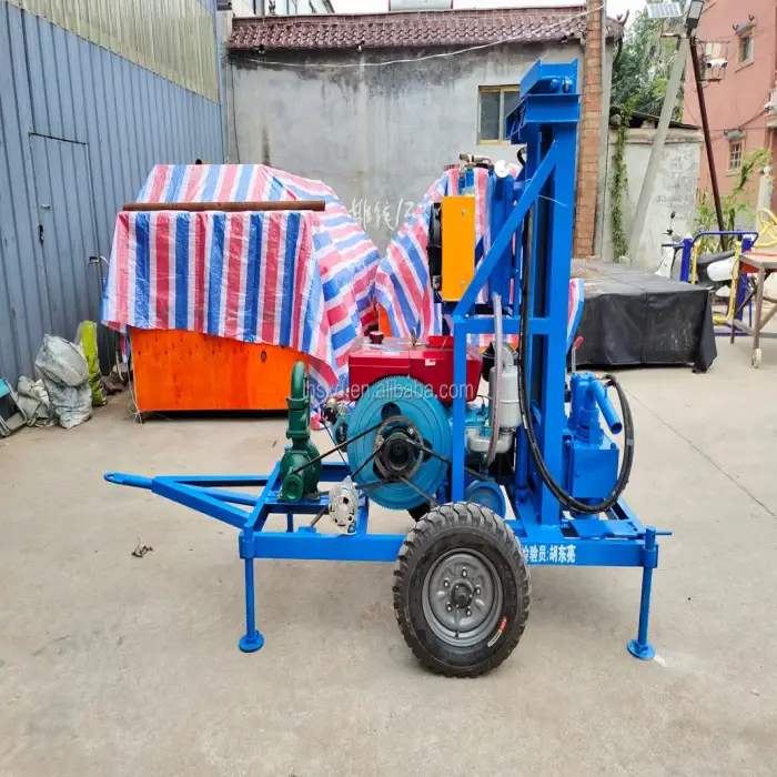 Water well drilling machine with 25HP 28HP 30HP 35HP diesel engine