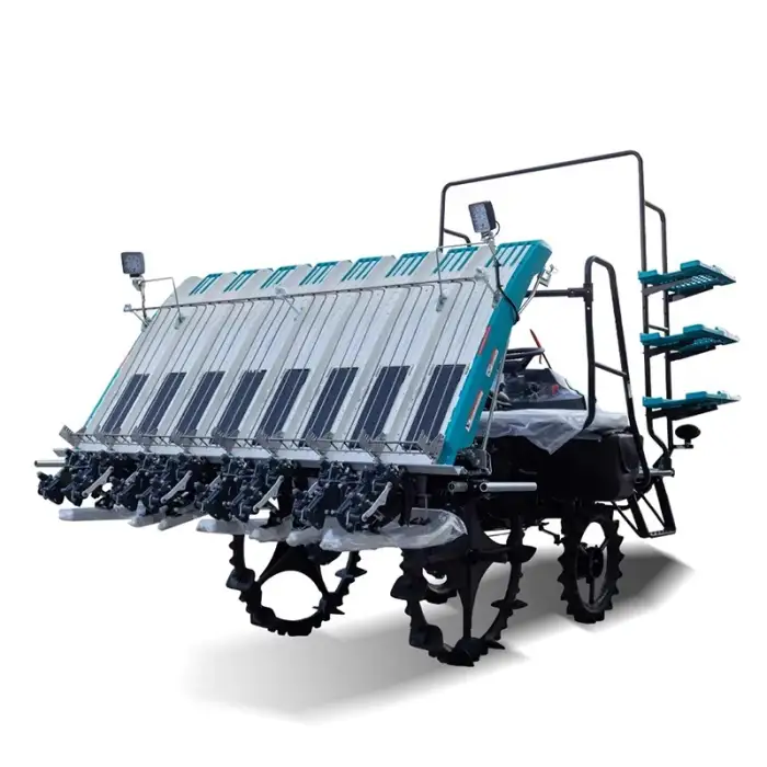 8 Rows High-speed Rice Transplanter Agricultural Driving Type Riding Machine