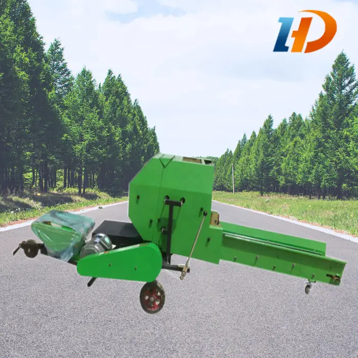 Corn stalk automatic silage baler bundled film round bale machine