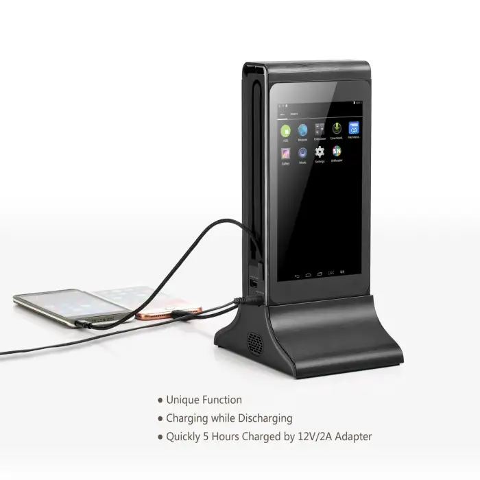 New innovative electronics products usb wireless charger Table Menu Restaurant Power bank