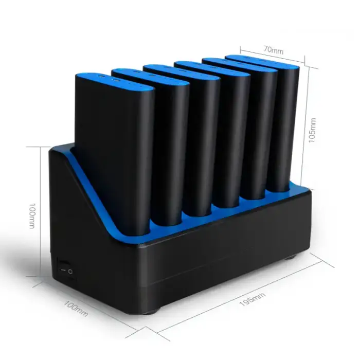 Rohs power bank case 10000mah 6ports public power bank charging station for  bar Coffee Shop