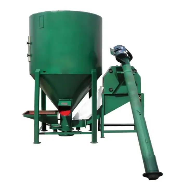 ISO 9001 Poultry feed mill mixer with crusher for animal(1000KG /H)