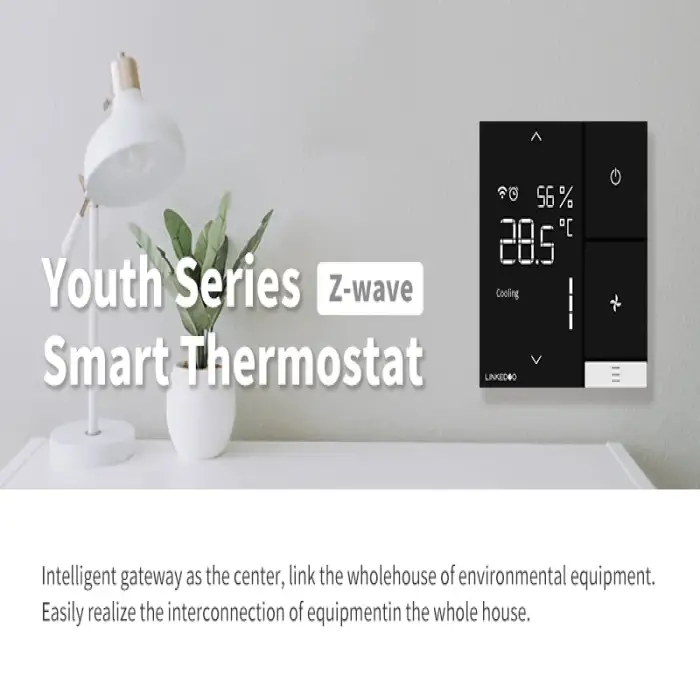 Multifunctional Smart Home Digital Wired Thermostatic Devices Thermostat Two-in-one Control for Floor Heating Fan Coil