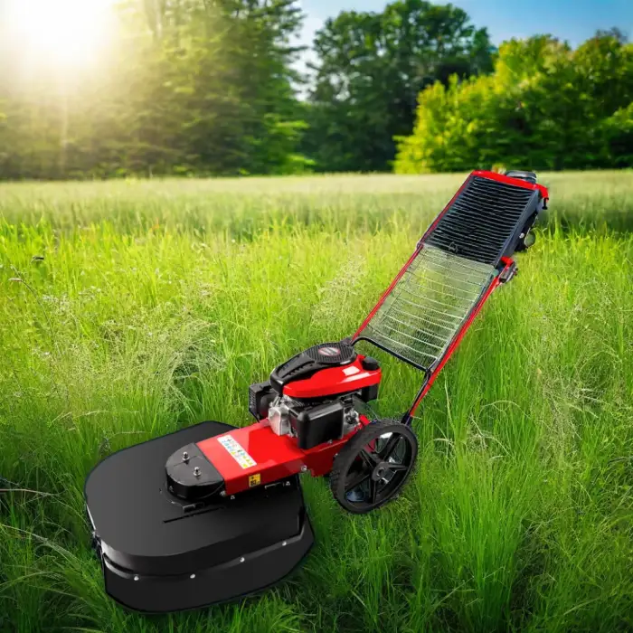 2024 Forestry 7HP Four Strokes Gas Vertical Engine Grass Cutting String Trimmer Grinding Machine Lawn Mower