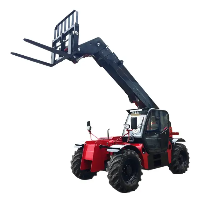 China Manufacturer Mini Telehandler Telescopic Forklift 4ton Compact Front Shovel Boom Small Telescopic Loader