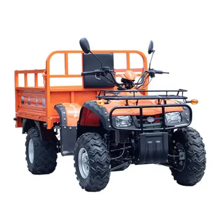 Single Cylinder 4 Stroke Water Cooled 1.8m 4 Wheels 2WD 275 cc ATV 4x4 Adult Farm Truck ATV Trailer