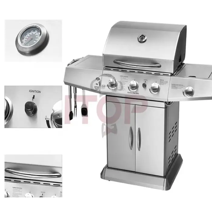 Propane BBQ Gas Grill Barbecue Grill Machine