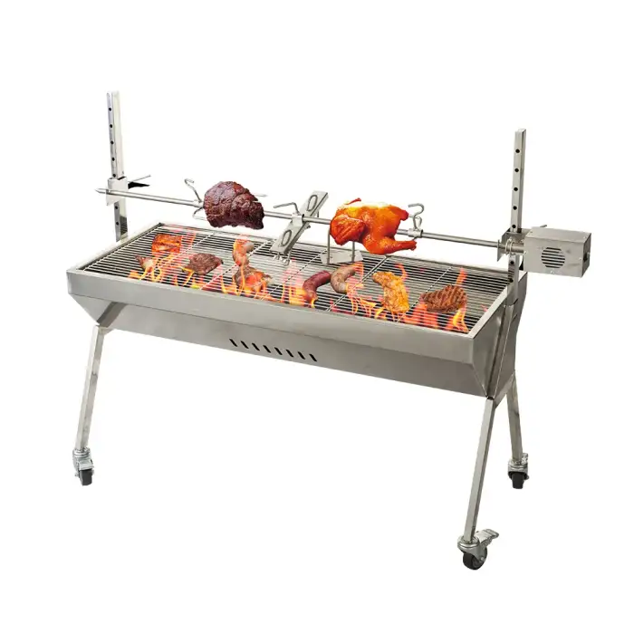 Charcoal Vertical Outdoor BBQ Roaster Grill Machine