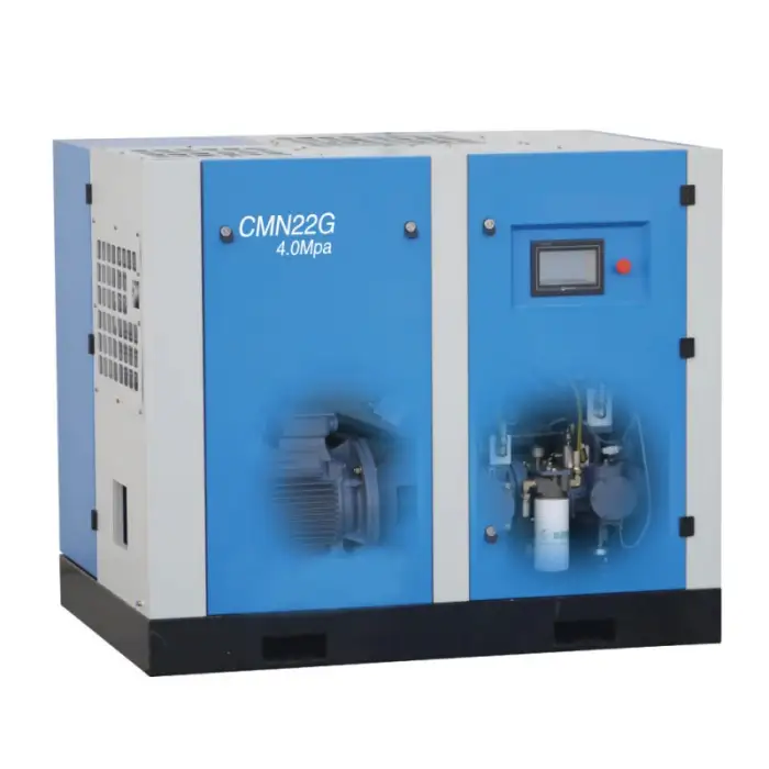 55KW 75HP High quality IP 54 dry oil free silent screw air compressor for medical (SCR75G)