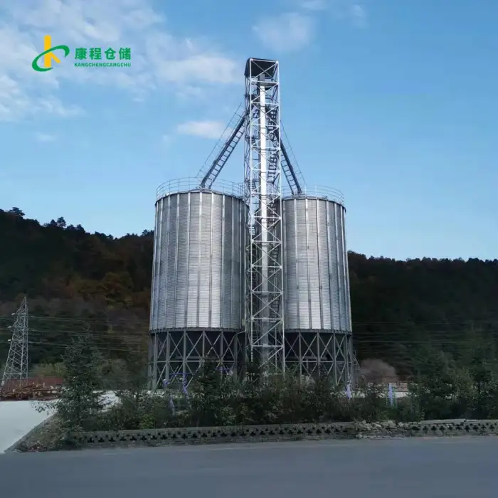 Steel Grain Silo – Automatic Grain Storage System for Poultry Farms