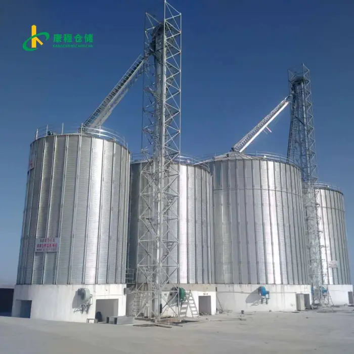 Steel Grain Silo – Automatic Grain Storage System for Poultry Farms