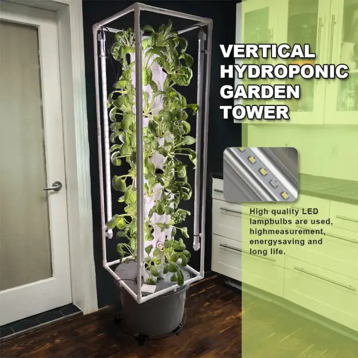 New Agriculture Farming aeropon tower Garden Vertical Petal hidroponic Hydroponic Tower Growing Systems