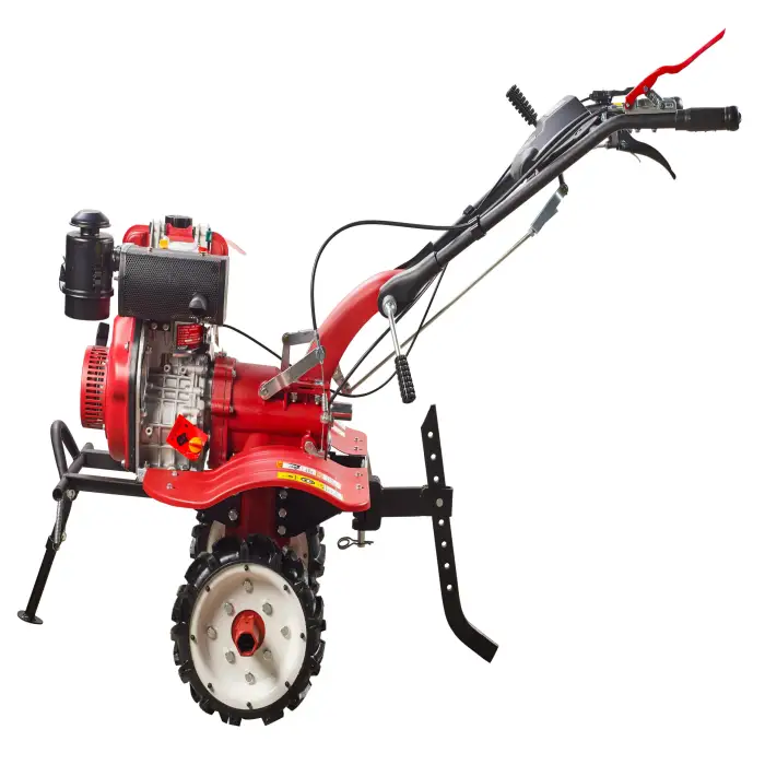 Farm equipment diesel engine mini tractor farming agricultural Multi functional power tiller 5.5HP walking tractor