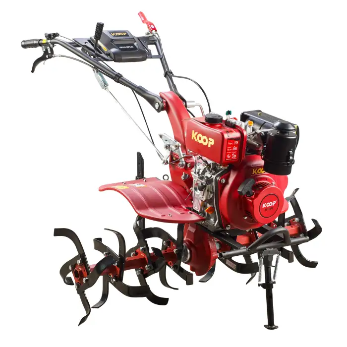 Farm equipment diesel engine mini tractor farming agricultural Multi functional power tiller 5.5HP walking tractor