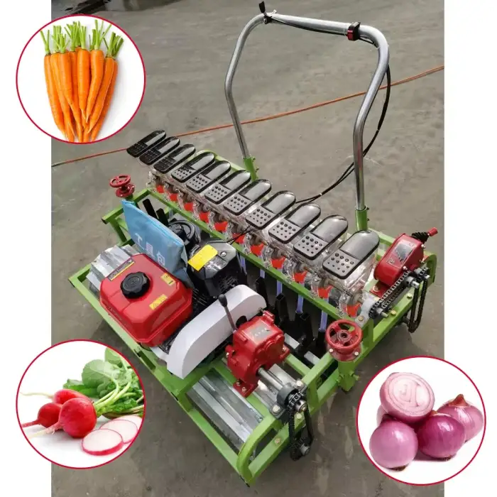 vegetable carrot seeder green onion planter vegetable onion planting machine Sesame cabbage vegetable seed planter 4 row seeder with engine