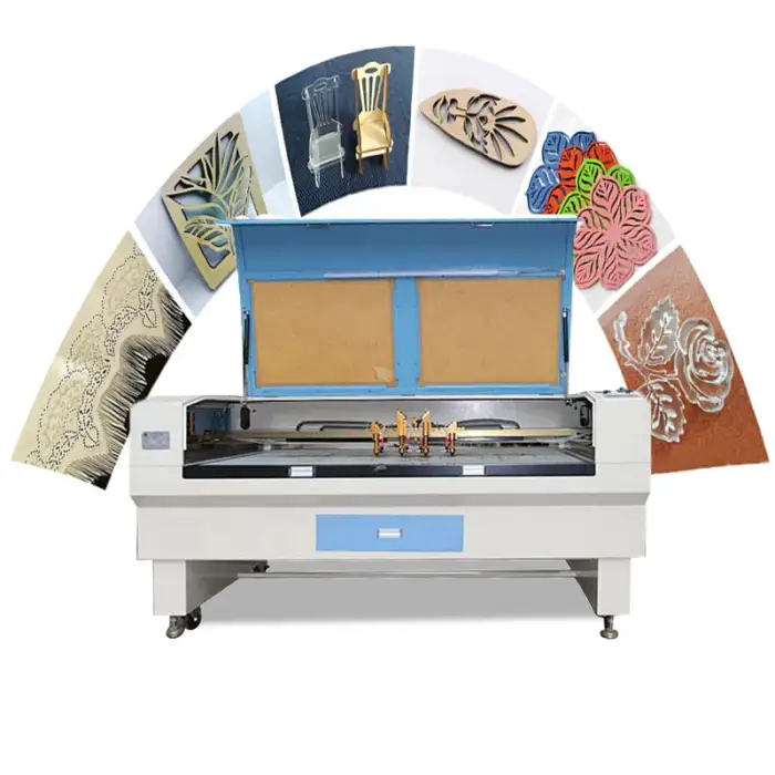 Cheap 1000w leather fabric wood acrylic rotate cutting available cnc co2 laser cutting machine price for sale