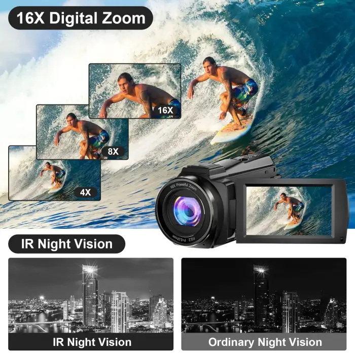 5k recorder photography video camera for live streaming