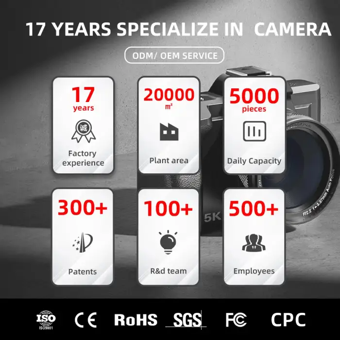 5k recorder photography video camera for live streaming