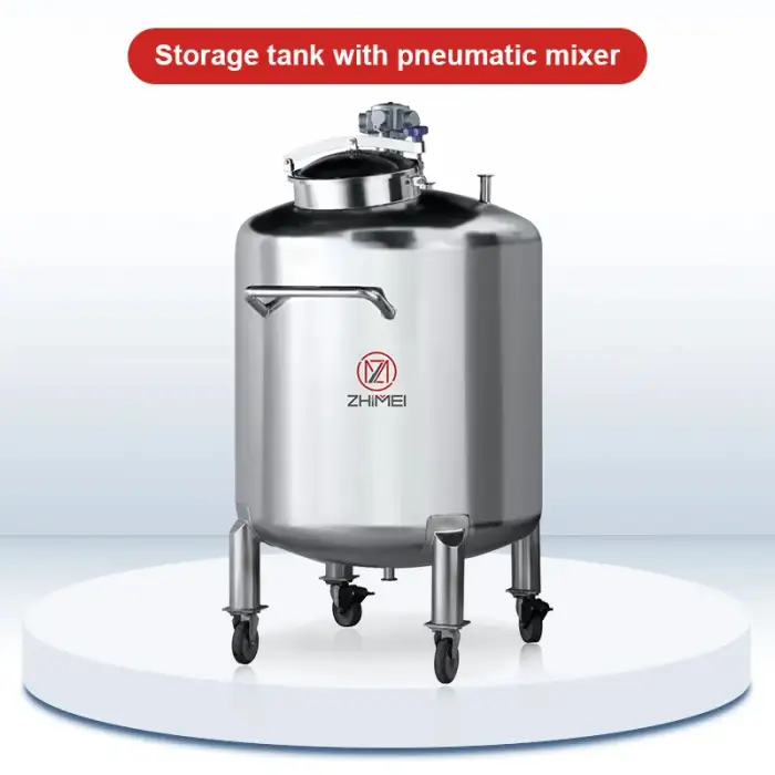 Stainless Steel Mixing Tank for Cosmetic Chemical Petrol Tank Container Storage Tanks 200L 500L 1000L