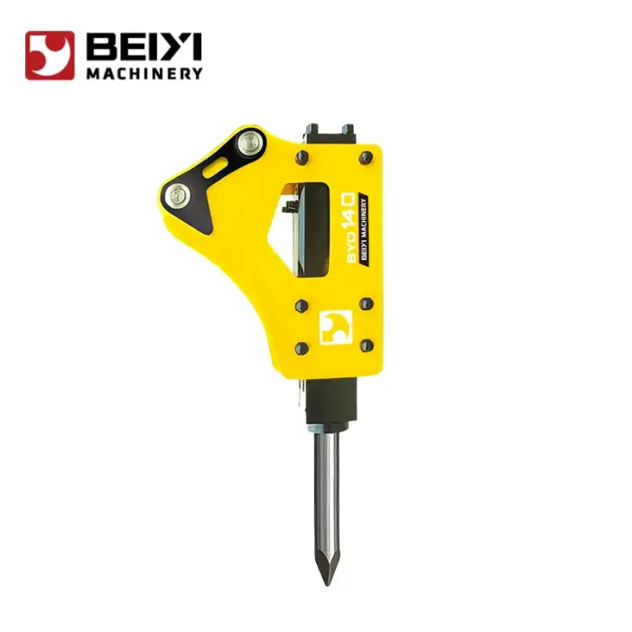 Heavy-Duty Hydraulic Breaker Hammer for Excavators - Efficient Building Breaking Machine, Rock and Concrete Demolition Tool