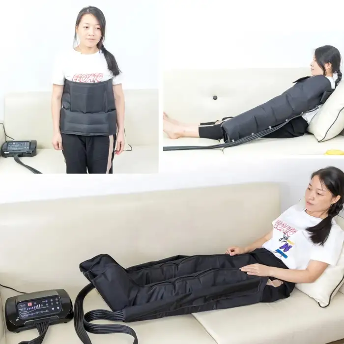 Air compression therapy system for lymphatic drainage