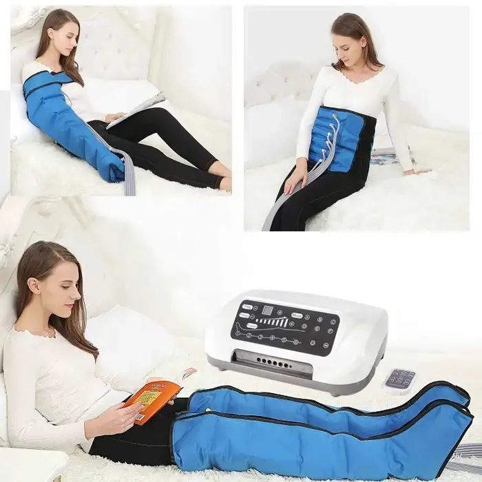 Air compression therapy system for lymphatic drainage