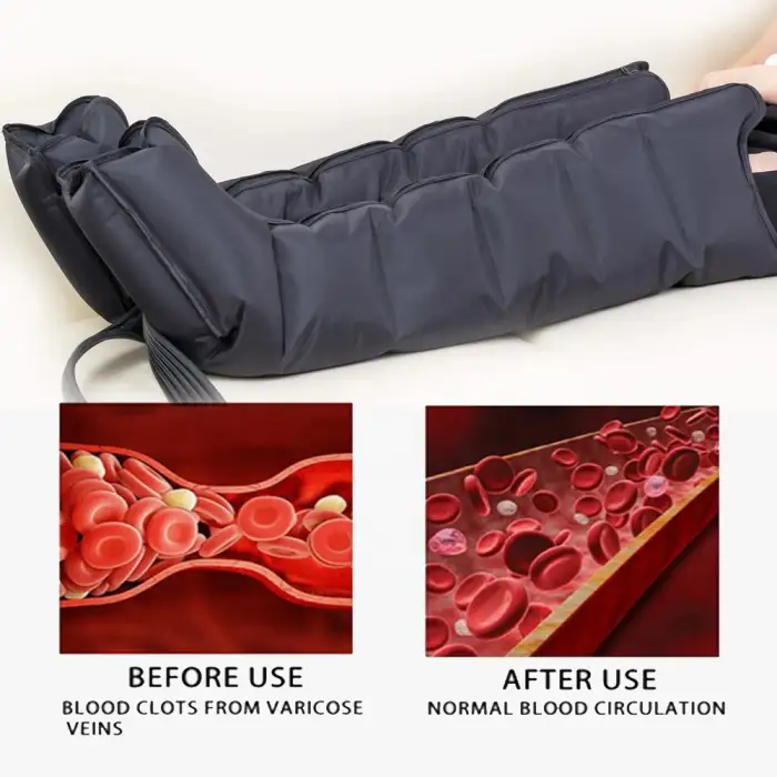 Air compression therapy system for lymphatic drainage