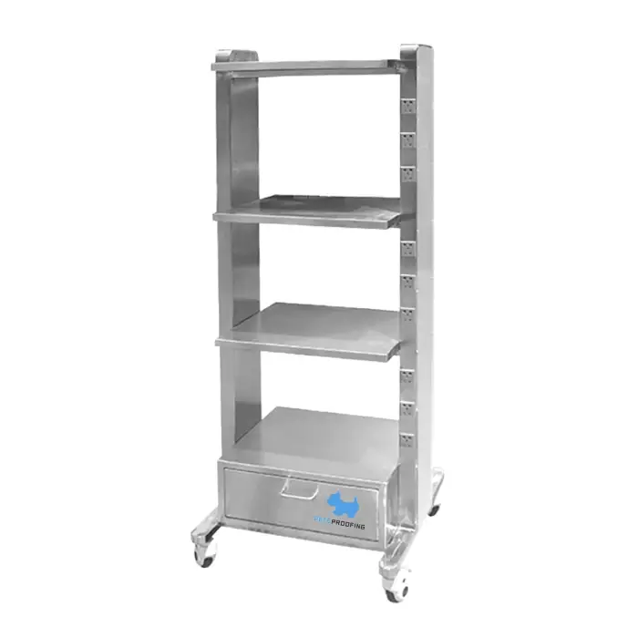 MEDICAL Mobile trolley endoscope e shelf