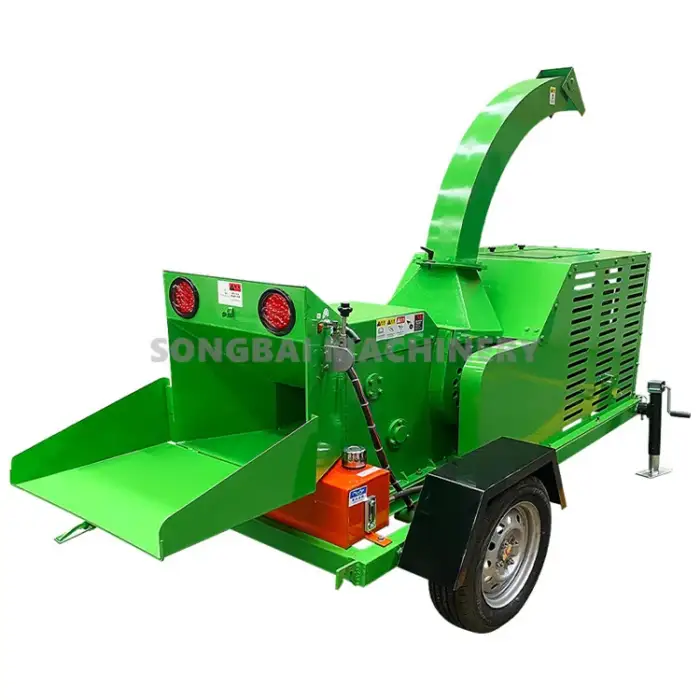 Forestry Mobile Diesel Engine Wood Chipper Shredder