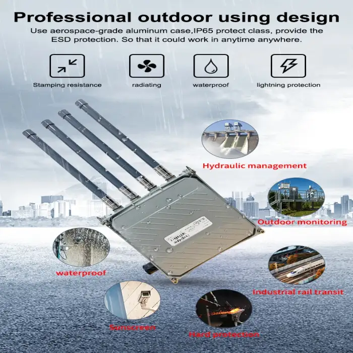 Openwrt 21 Firmware Outdoor 4G LTE 5G SIM Card Gigabit Dualband WiFi6 Network Router